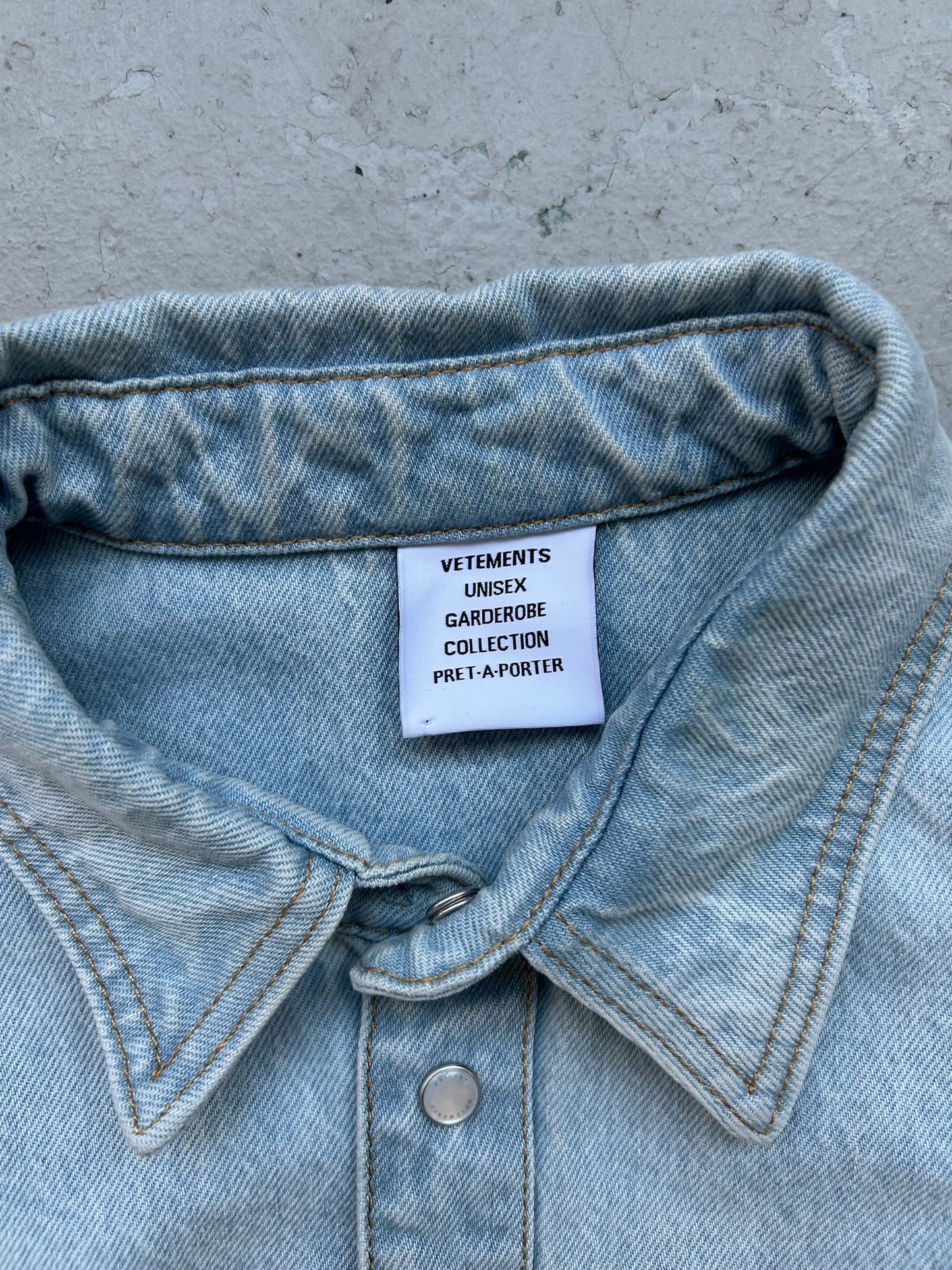 Vetements Denim Overshirt (S)