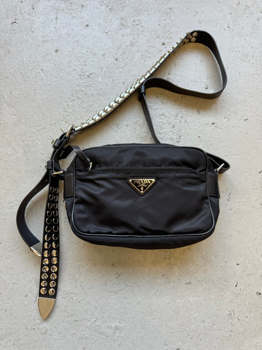 Prada Studded Shoulder Bag (OS)