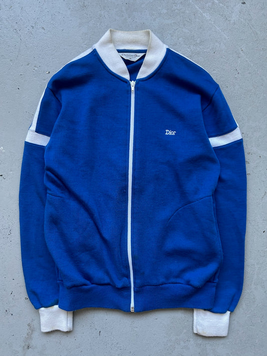 Christian Dior Monsieur Royal Blue Zip Up Sweater (M)