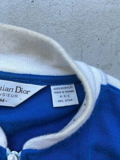 Christian Dior Monsieur Royal Blue Zip Up Sweater (M)