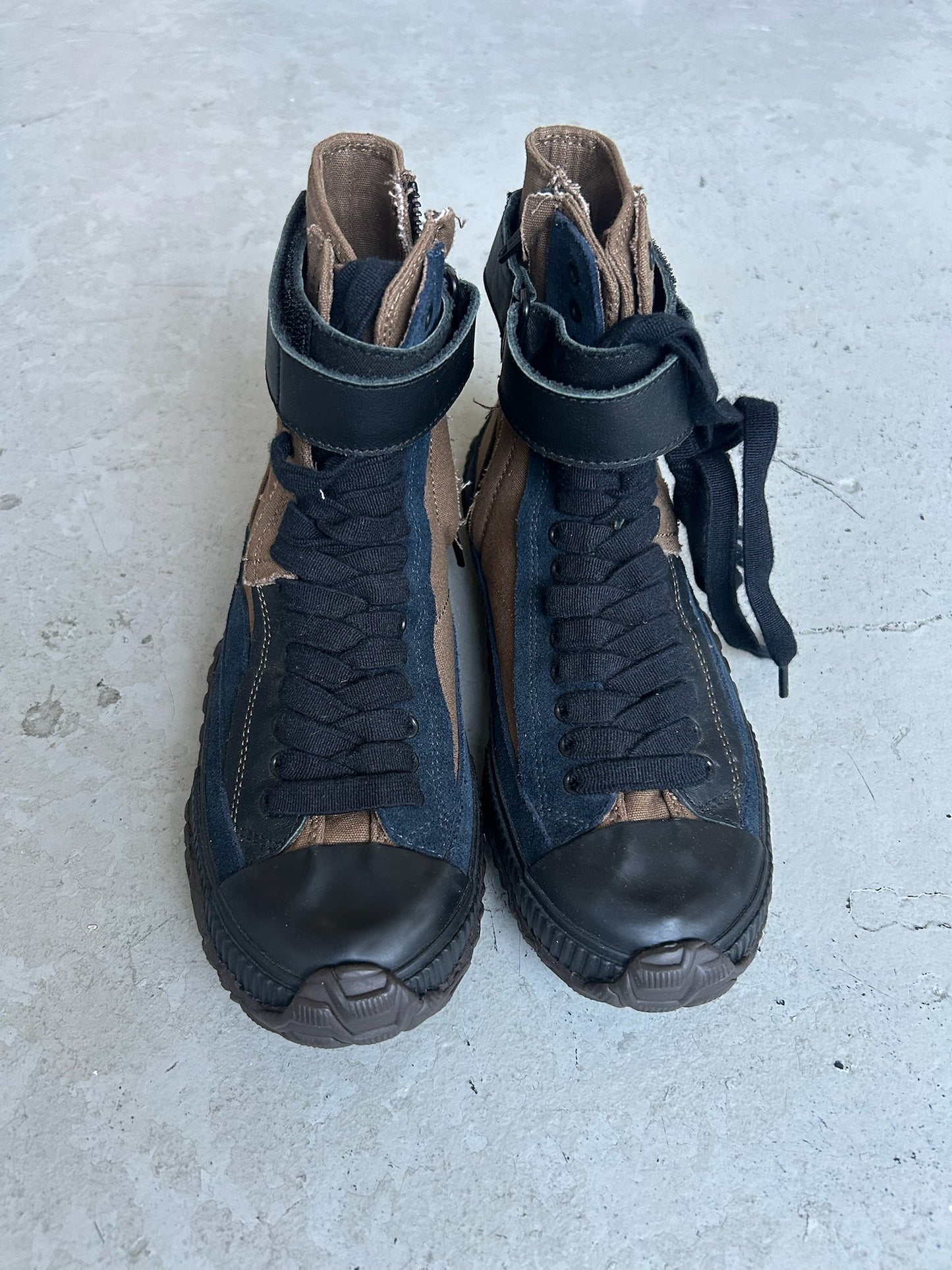 Yohji Yamamoto Brown High Cut Sneaker (6.5)