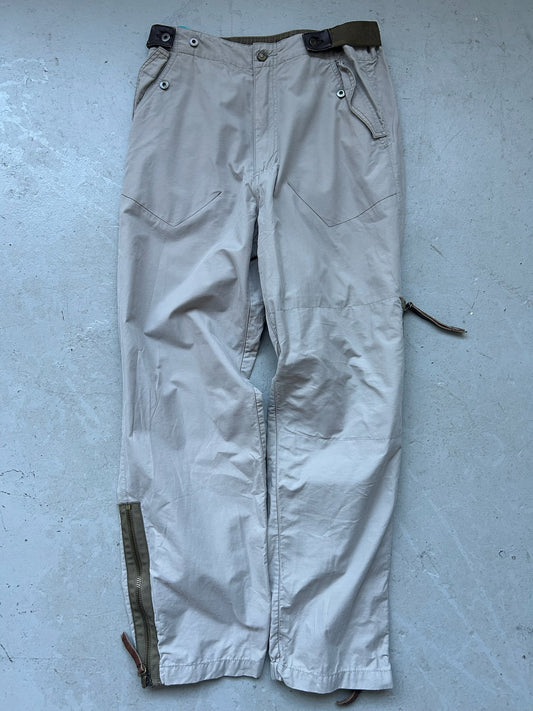 Aem'Kei Olive Side Zip Cotton Utility Pants (28)