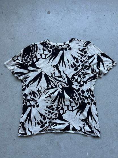 Saint Laurent Paris Jungle Flower Short Sleeve (XL)