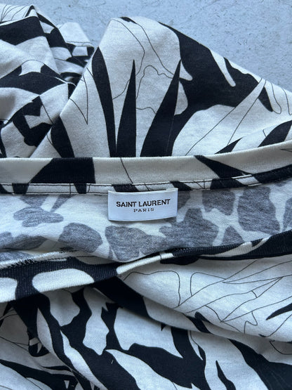 Saint Laurent Paris Jungle Flower Short Sleeve (XL)