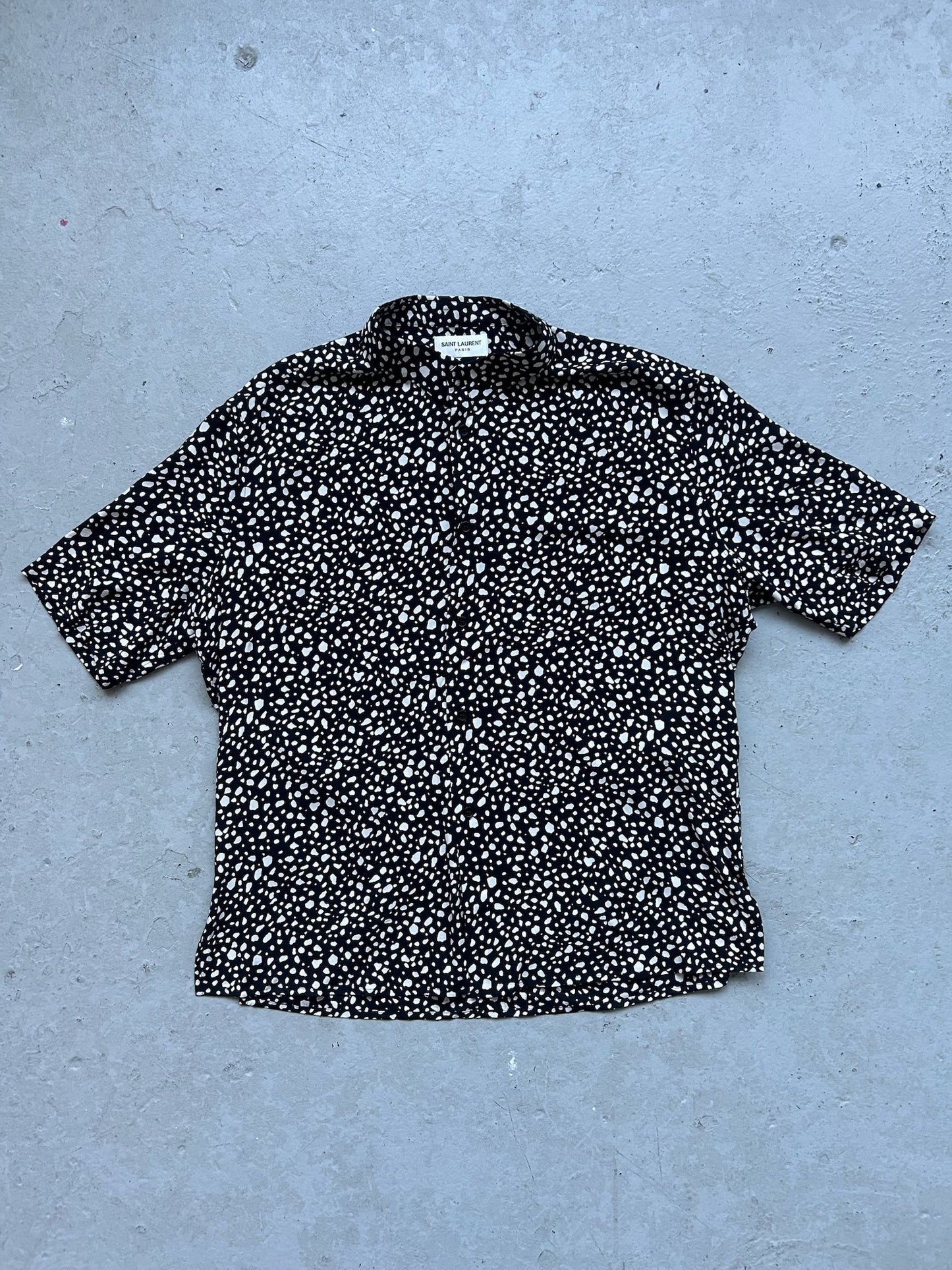 Saint Laurent Speckle Print Button Up (41)