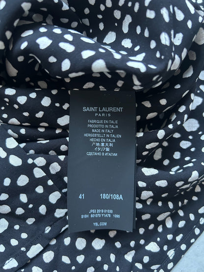 Saint Laurent Speckle Print Button Up (41)