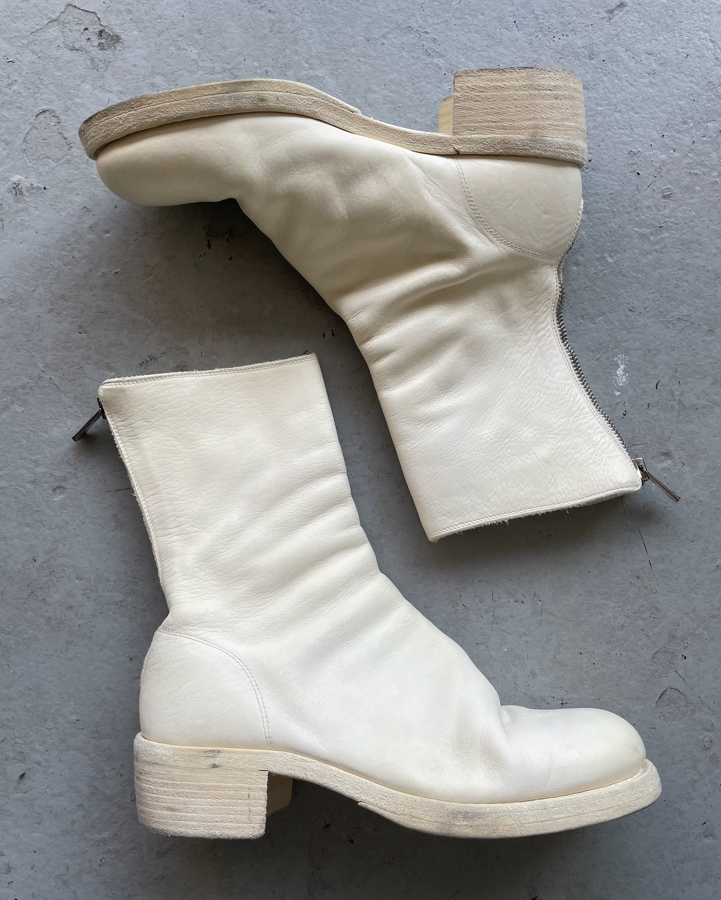 Guidi 788Z White Horse Leather Boots (41)