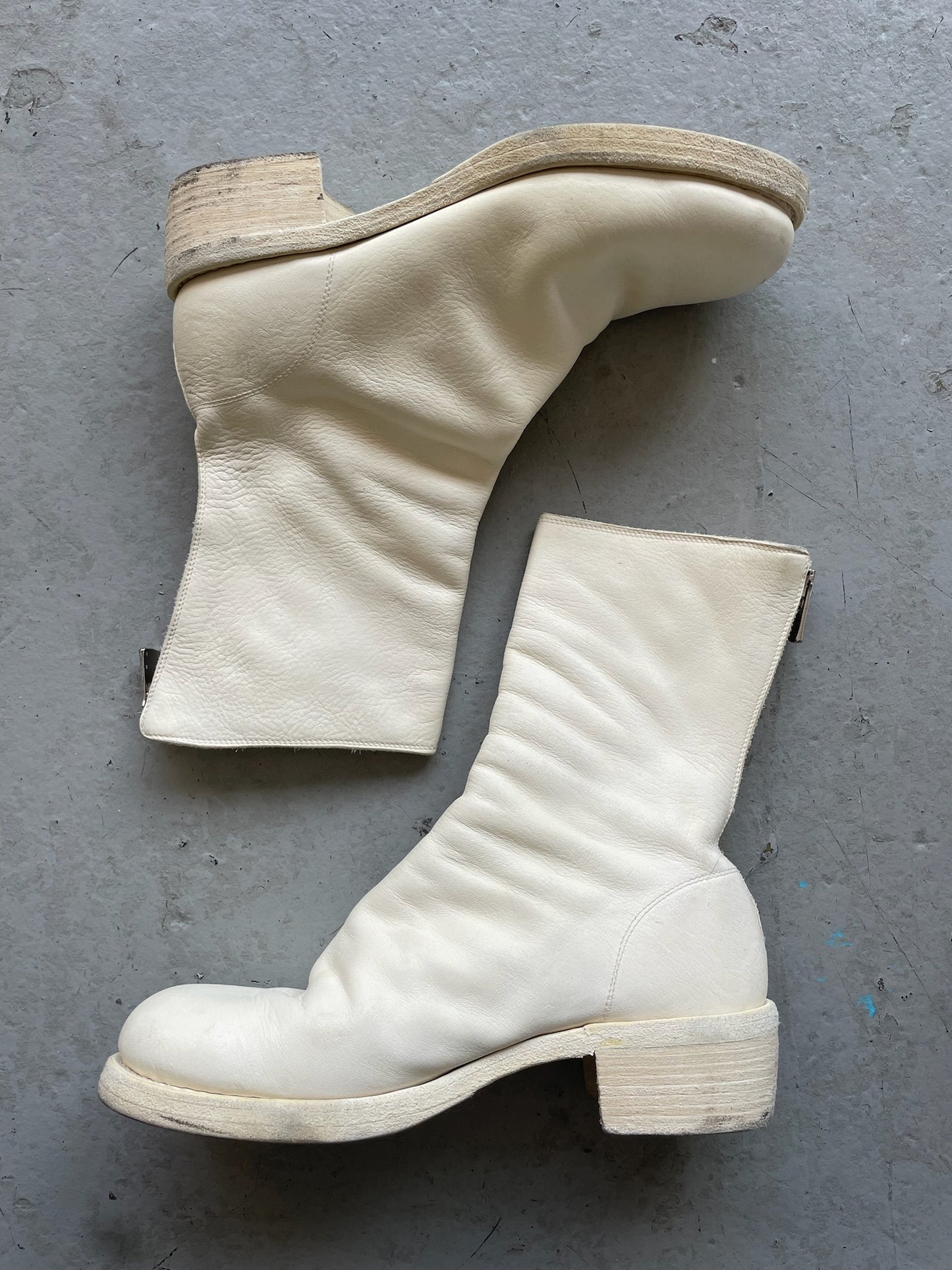 Guidi 788Z White Horse Leather Boots (41)
