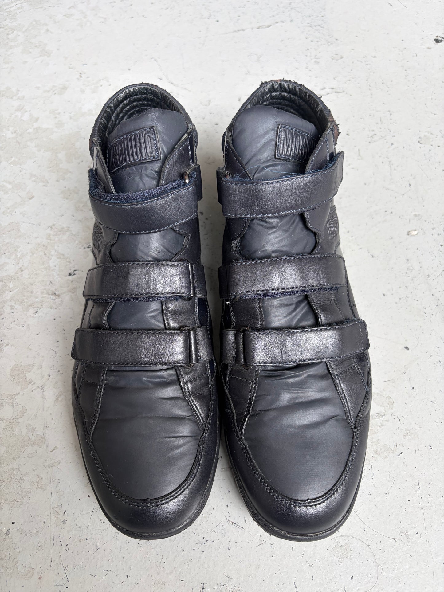 Moschino Black Triple Strap Sneakers (44)