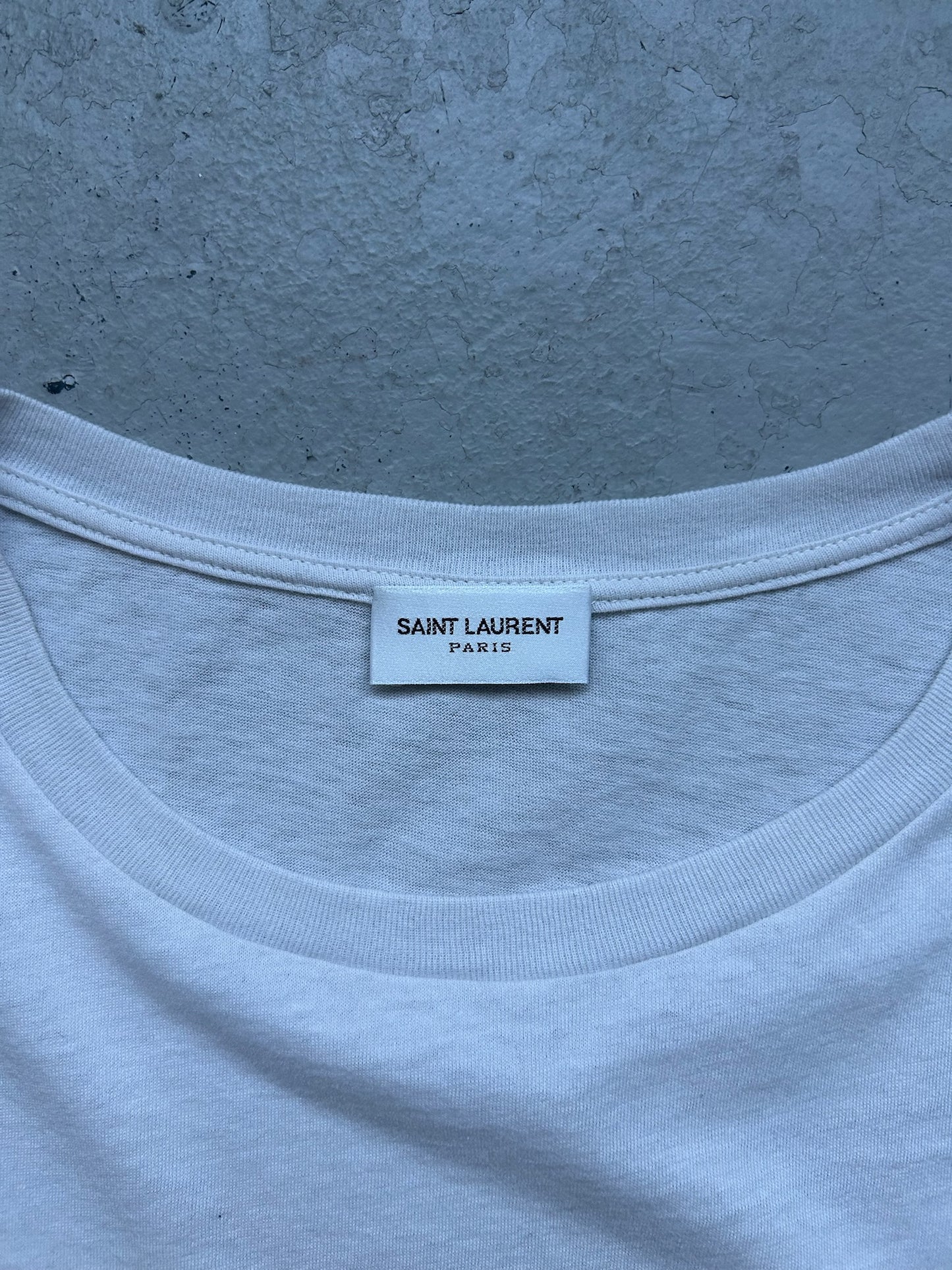 Saint Laurent Paris Tout Terriblement Short Sleeve Shirt (XL)