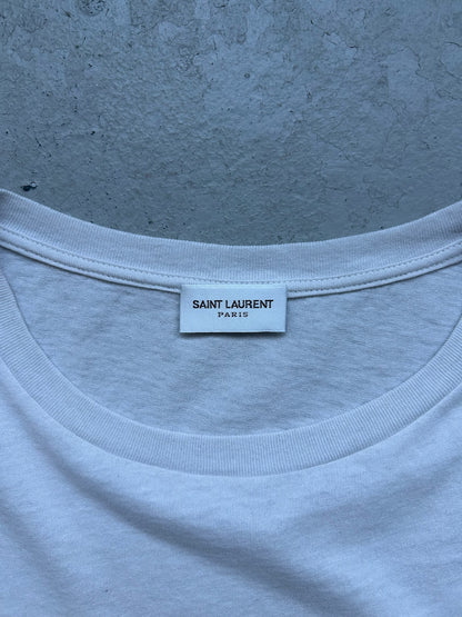 Saint Laurent Paris Tout Terriblement Short Sleeve Shirt (XL)