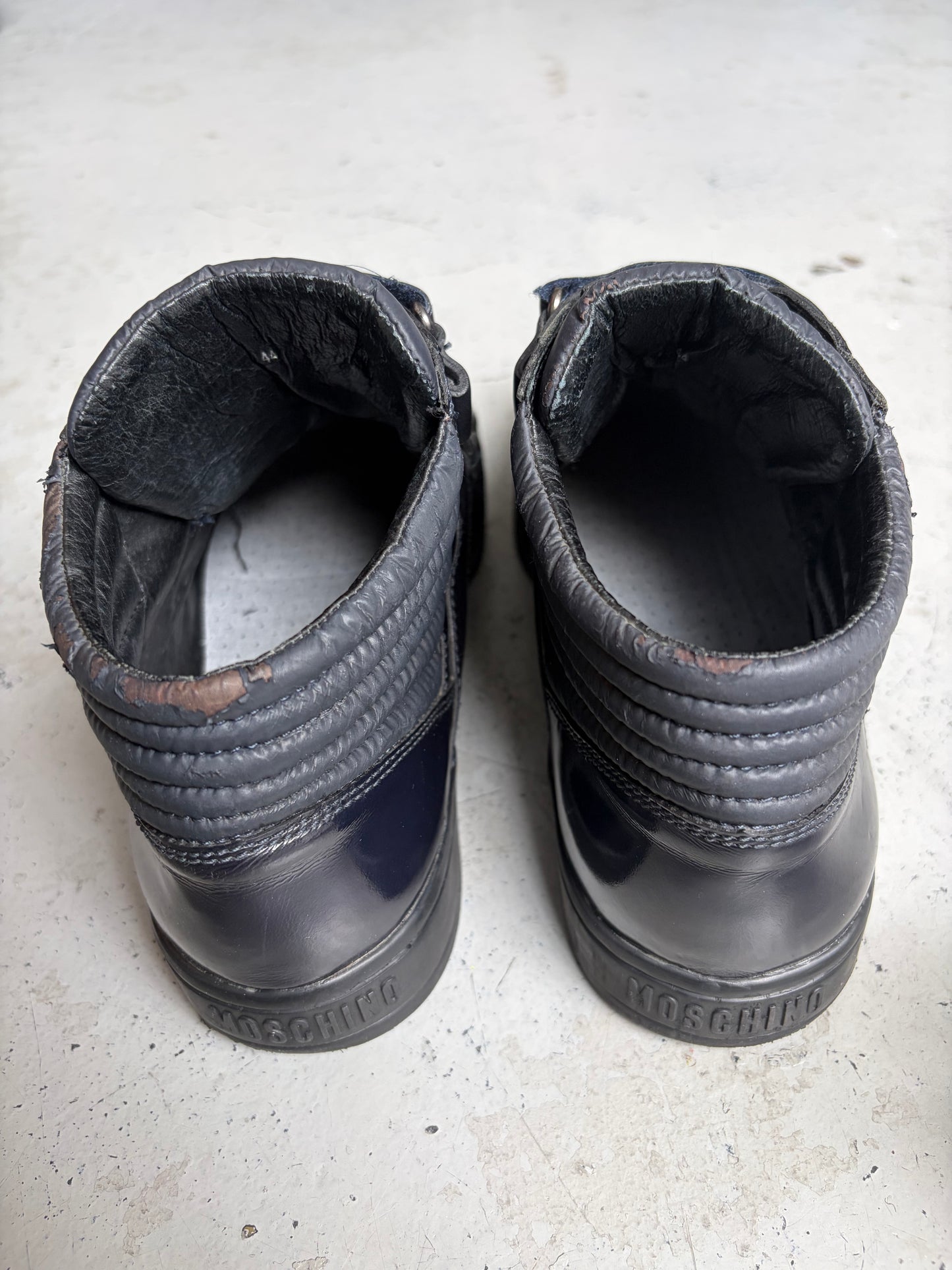 Moschino Black Triple Strap Sneakers (44)