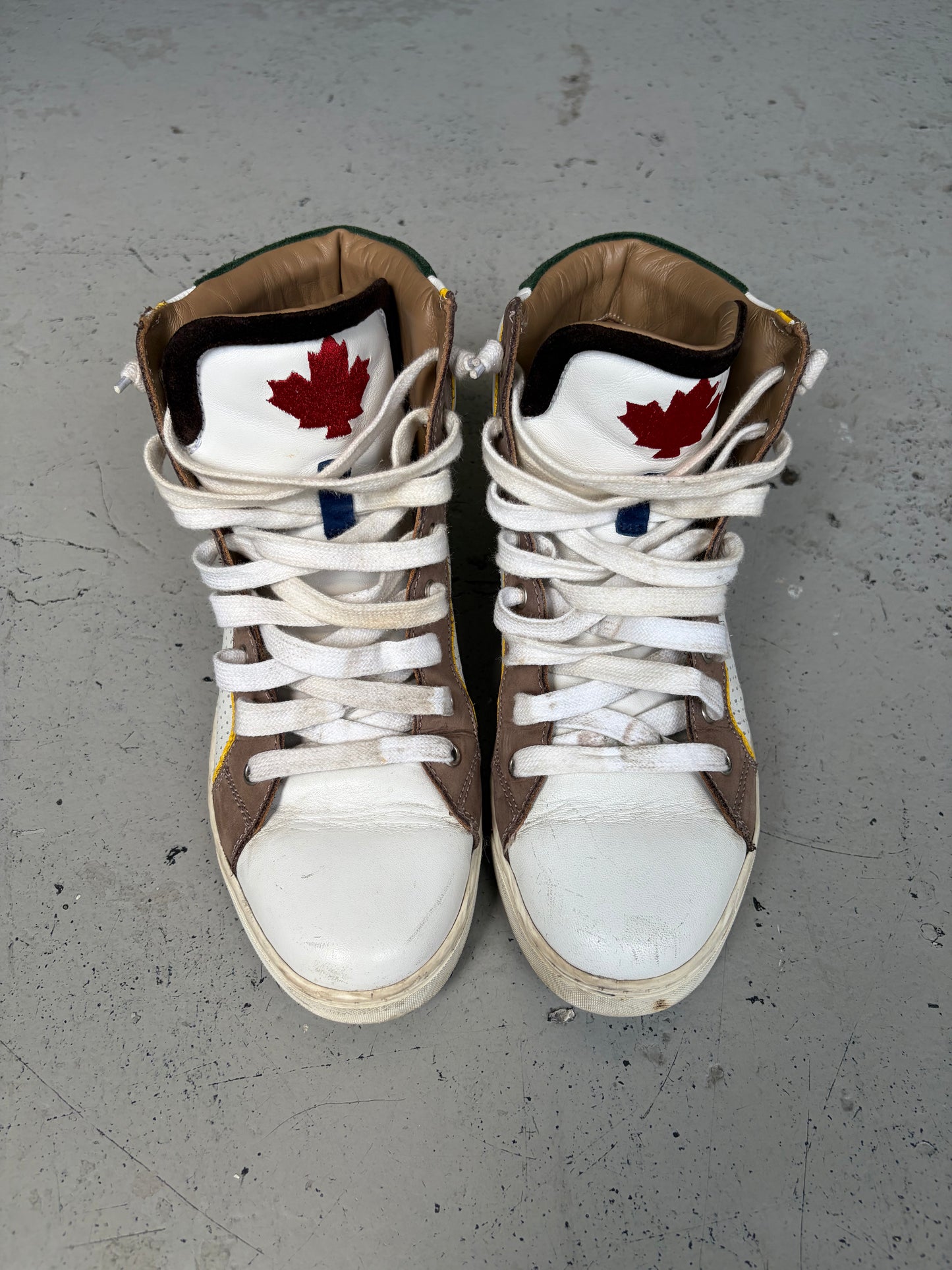 Dsquared2 Multi Color High Top Sneakers (40.5)