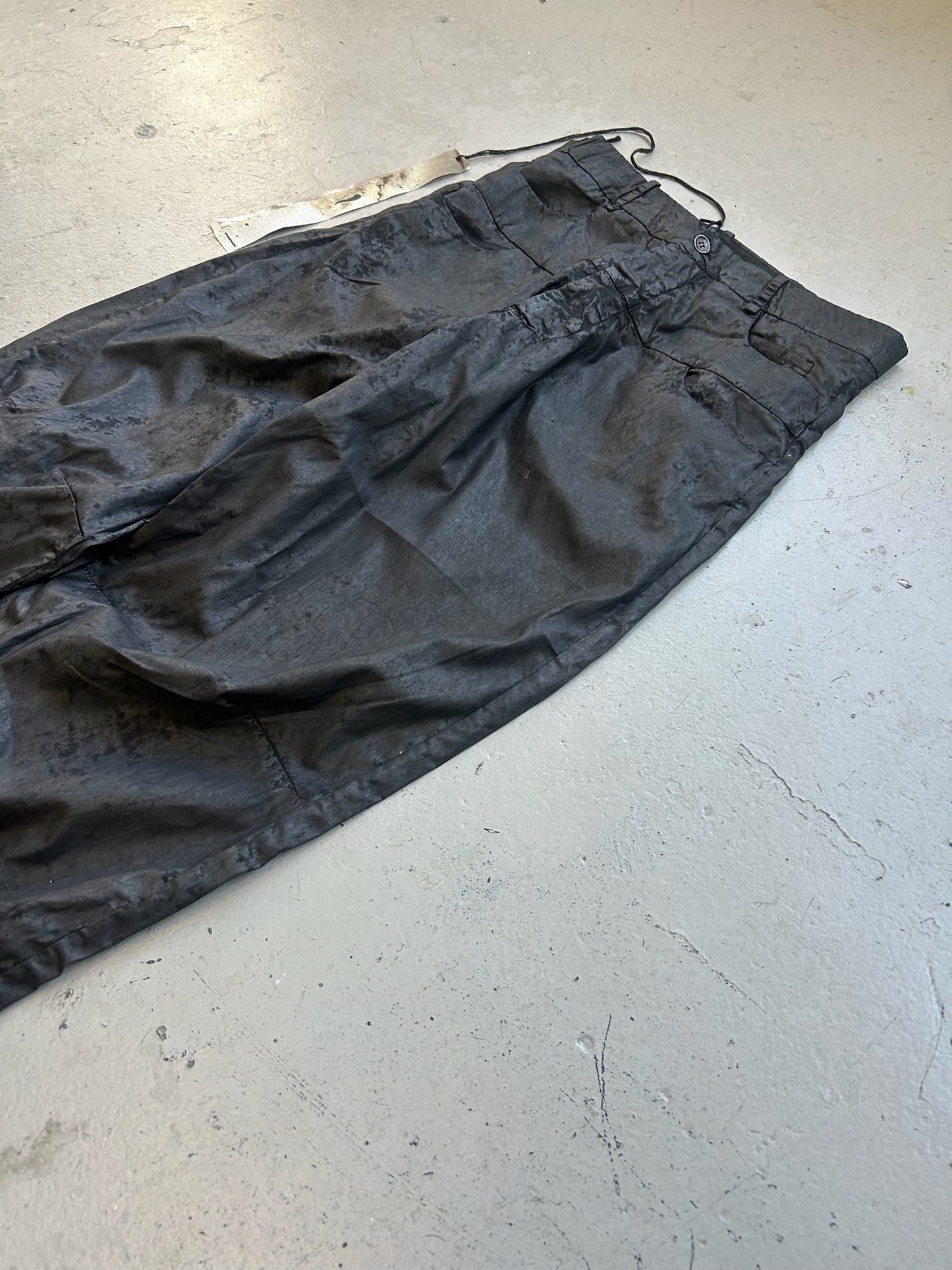 Masnada Cotton Waxed Wide Leg Pants (32)