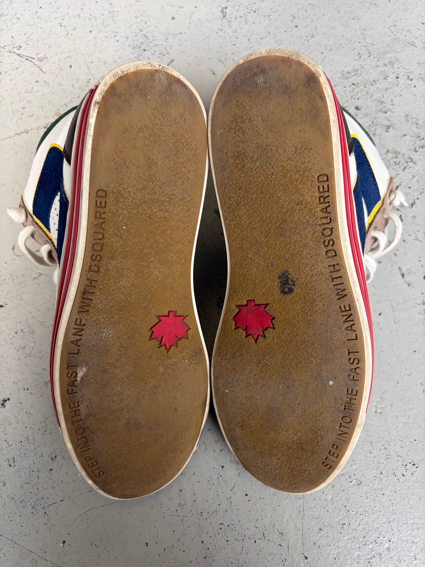 Dsquared2 Multi Color High Top Sneakers (40.5)