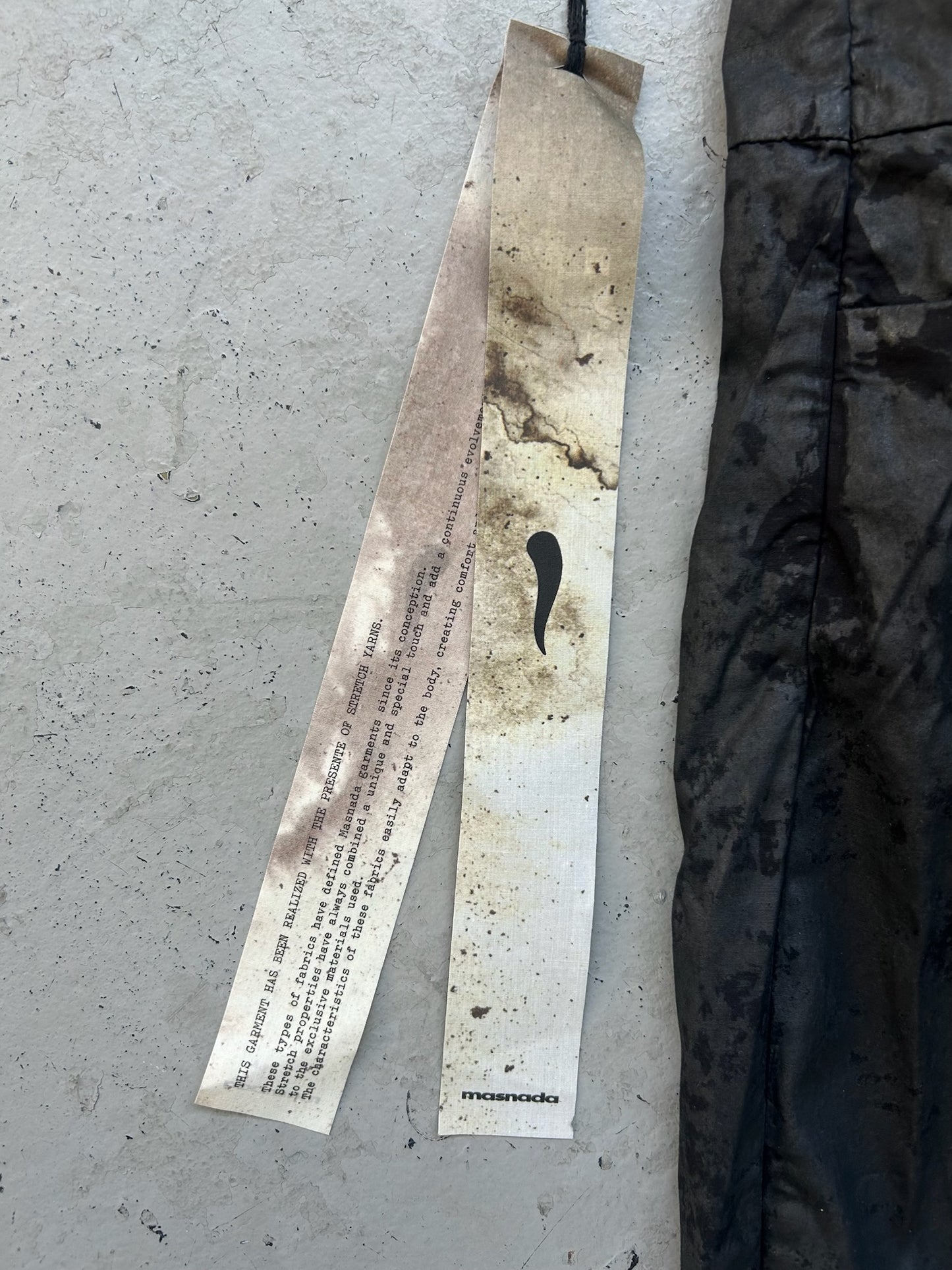 Masnada Cotton Waxed Wide Leg Pants (32)