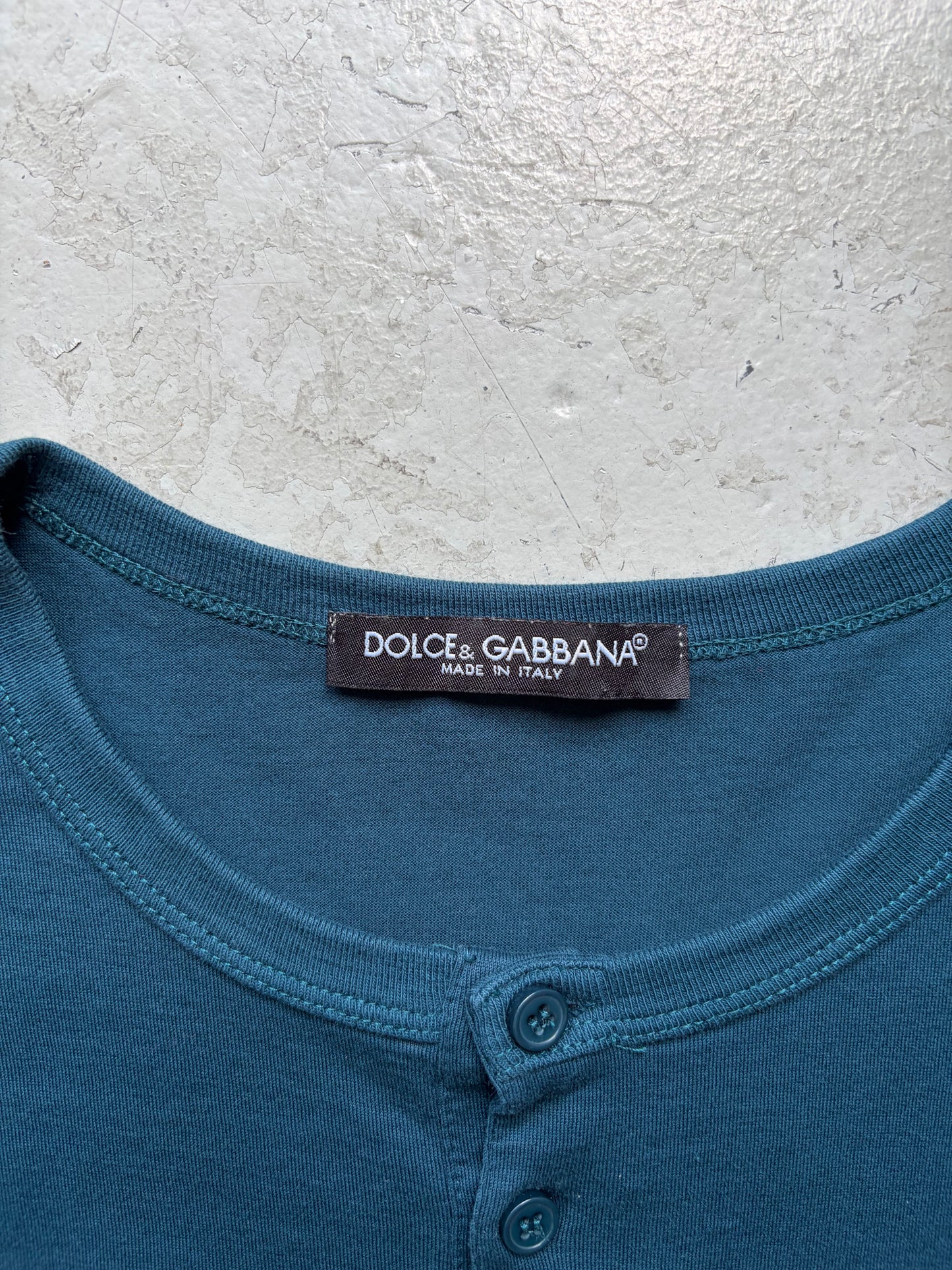 Dolce & Gabbana Blue Henley (48)