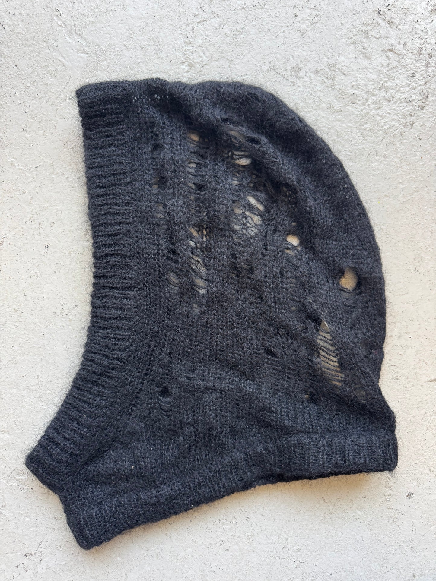 Rick Owens Black Knit Balaclava (OS)
