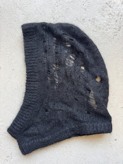 Rick Owens Black Knit Balaclava (OS)