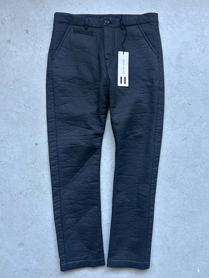 Hannes Roather Cotton Poly Blend Black Trousers (L)