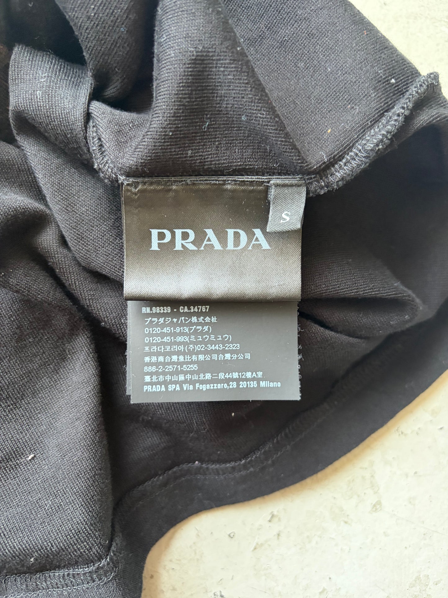 Prada FW18 Felt Face Short Sleeve (S)