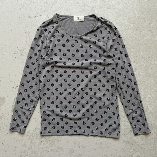 Ne-Net Polka Dot Cat Long Sleeve Shirt (3)