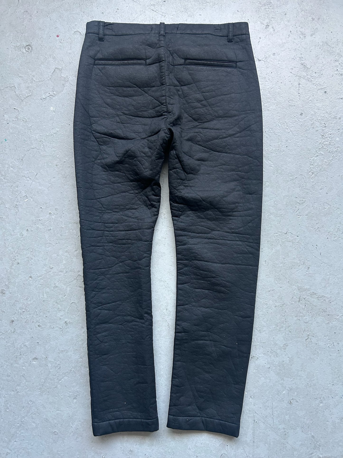 Hannes Roather Cotton Poly Blend Black Trousers (L)