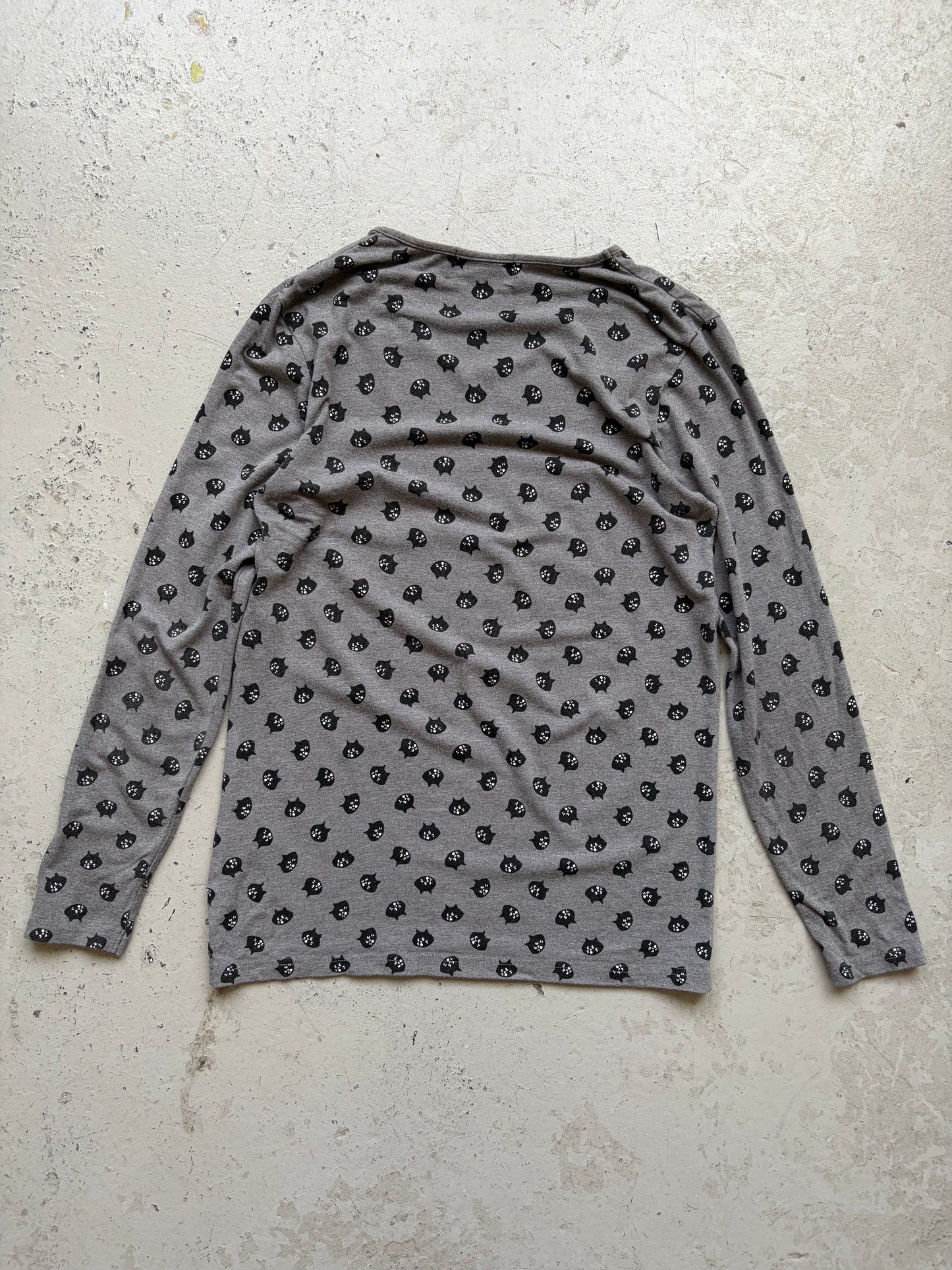 Ne-Net Polka Dot Cat Long Sleeve Shirt (3)