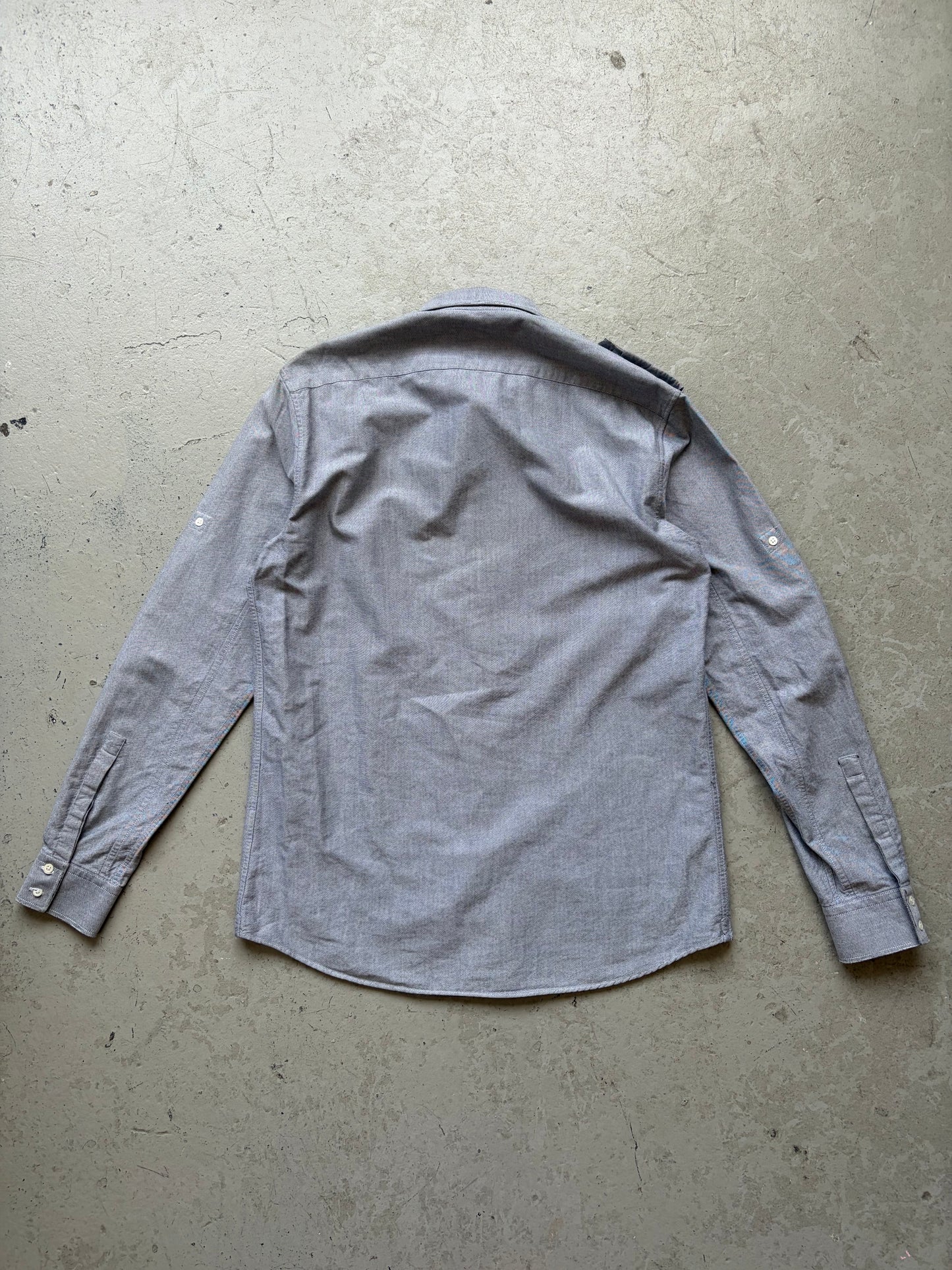 Balmain Grey Military Button Up (16/41)