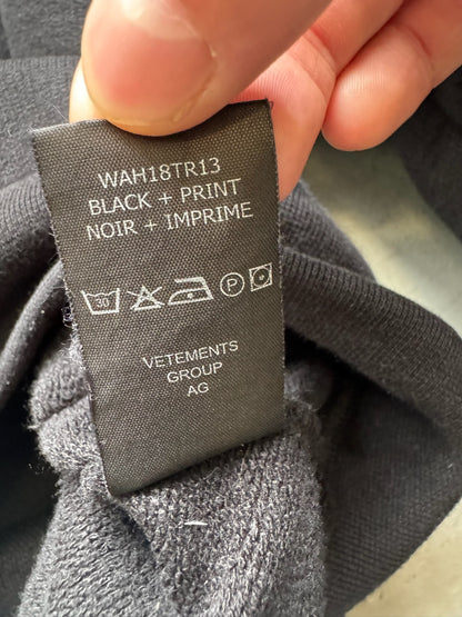 Vetements FW18 Metal Tour Hoodie (XS)
