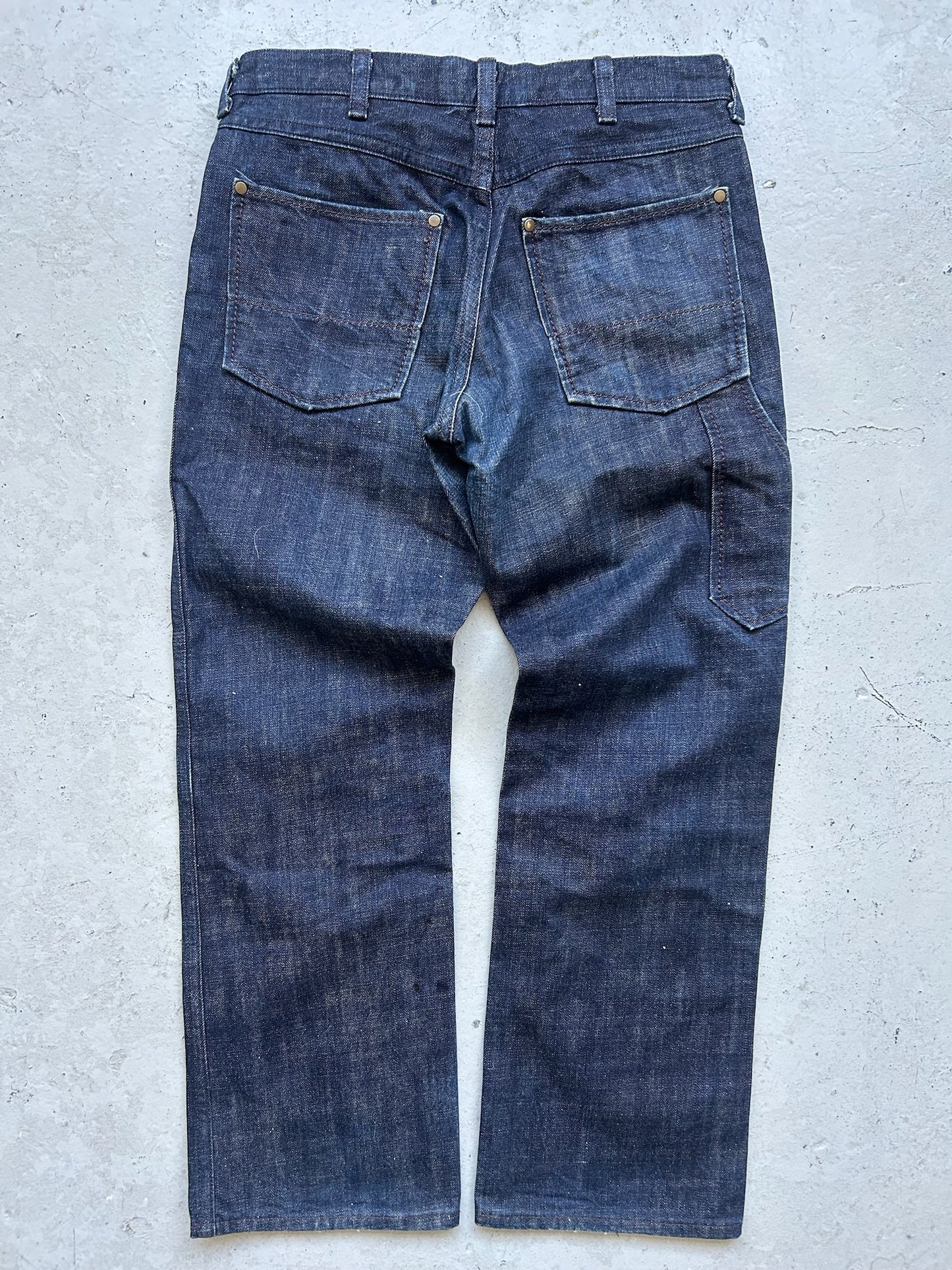 Number Nine Brown Stitch Denim Pants (2)