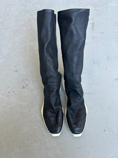 Rick Owens Oblique Runner Stretch Sock Boots (44)
