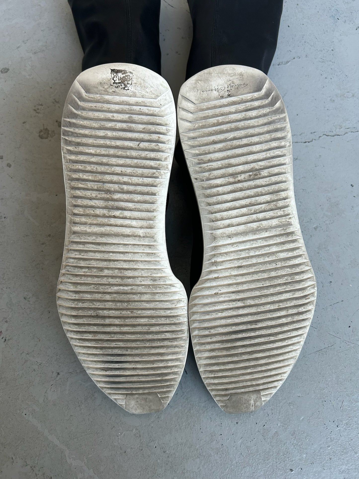 Rick Owens Oblique Runner Stretch Sock Boots (44)