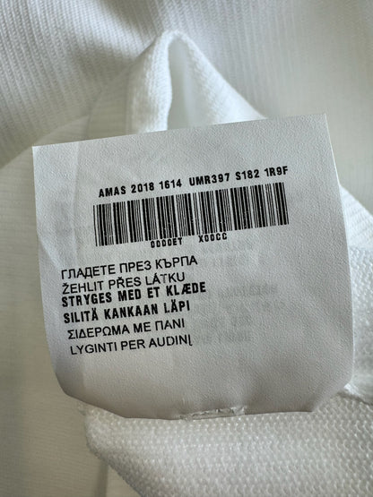 Prada Sport White Quarter Zip Tech Knit (46)