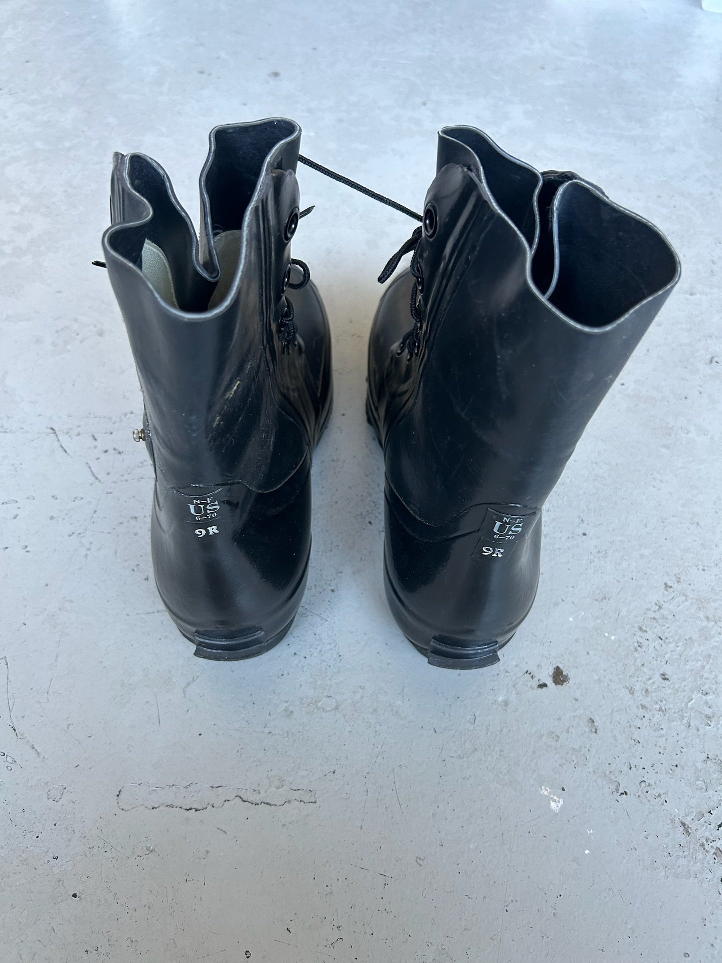 Vintage Military Black Bunny Boots (9)