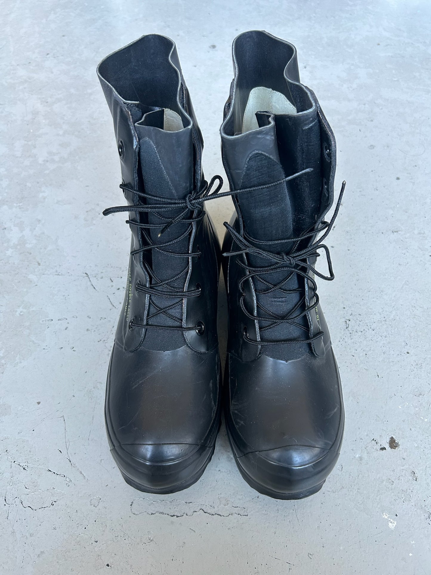 Vintage Military Black Bunny Boots (9)