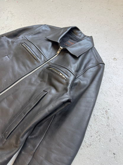 Undercover AW02 Witches Cell Division Period Black Leather Jacket (L)