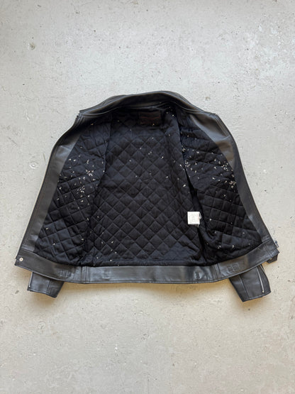 Undercover AW02 Witches Cell Division Period Black Leather Jacket (L)