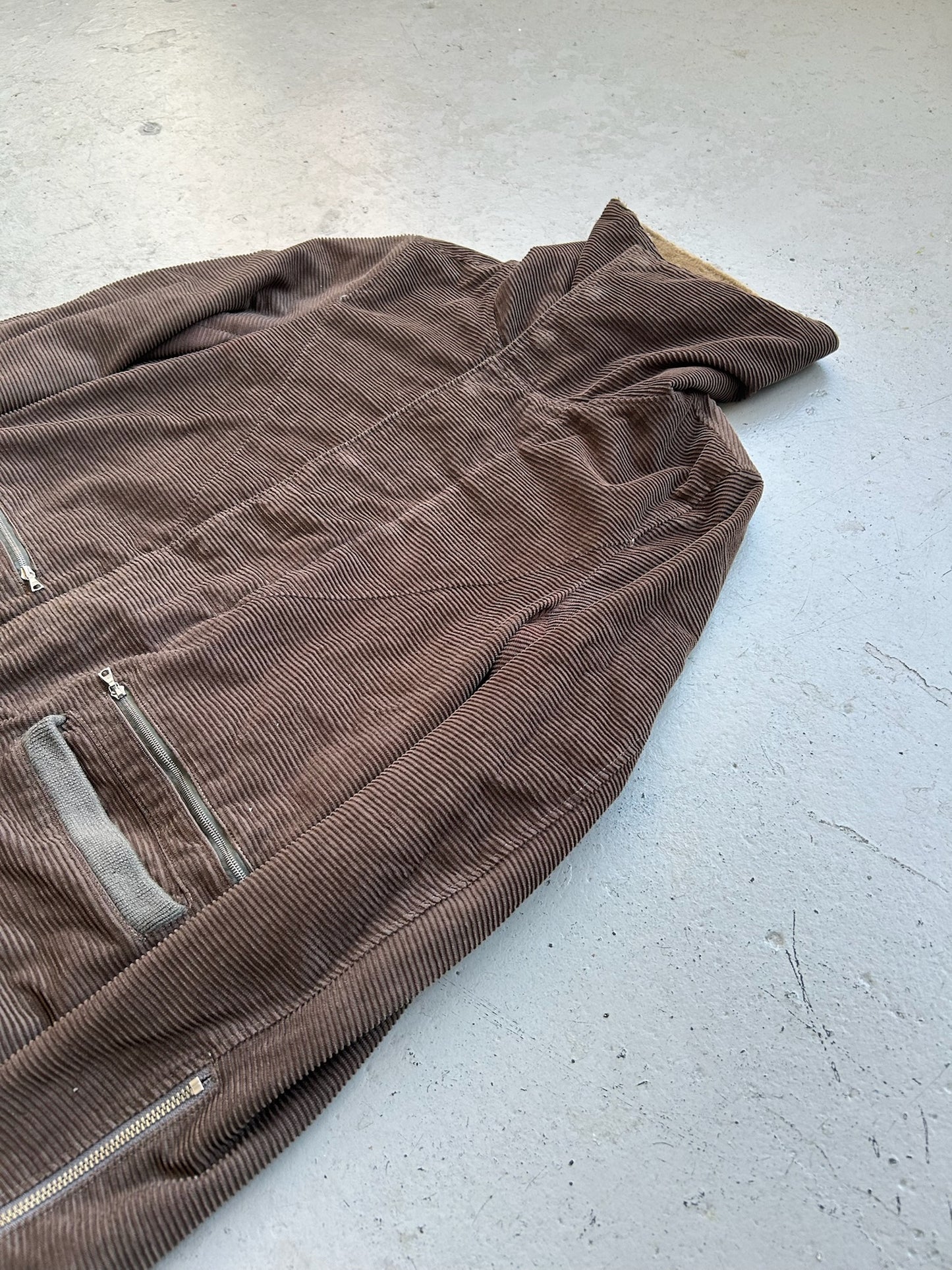 Undercover AW05 Arts & Crafts Corduroy Fur Lined Moto Jacket (3)