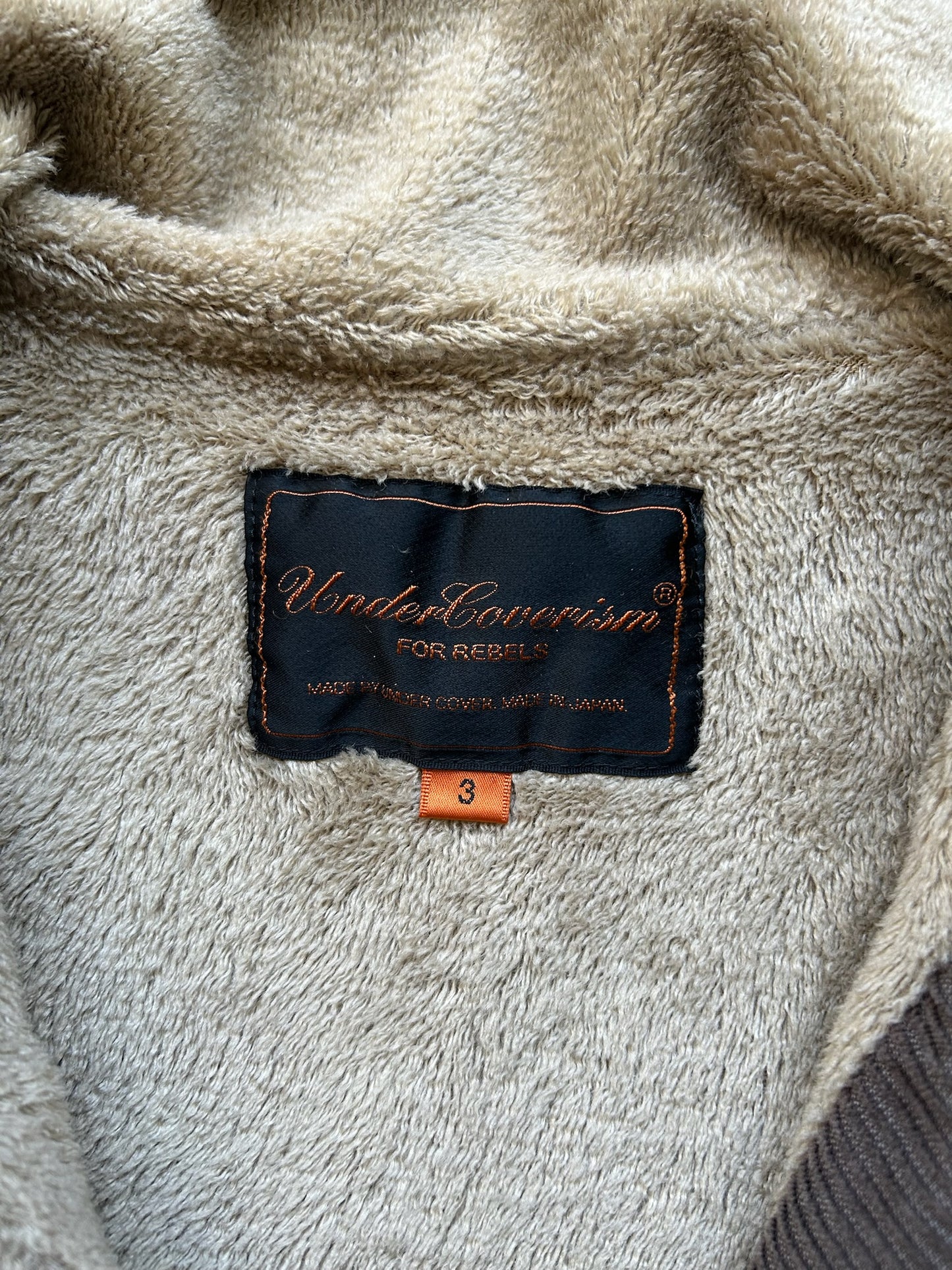 Undercover AW05 Arts & Crafts Corduroy Fur Lined Moto Jacket (3)