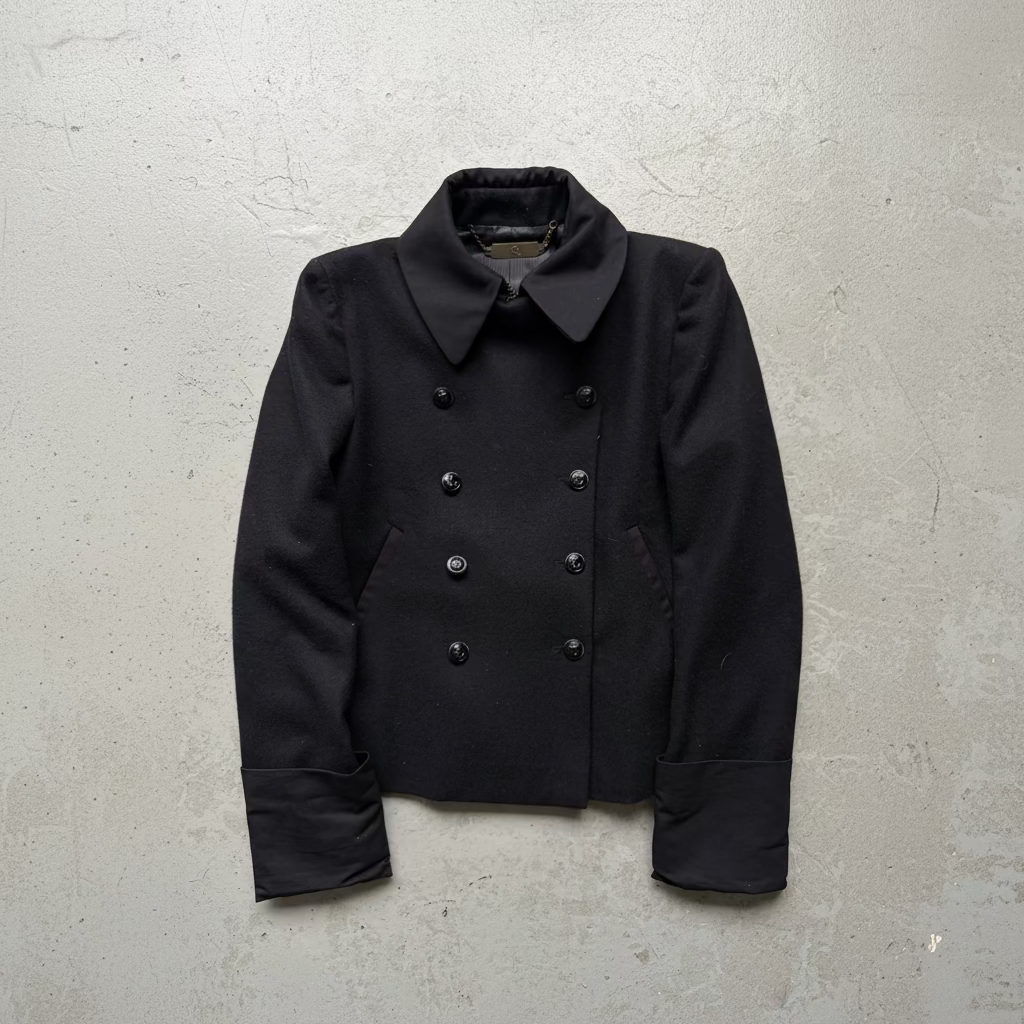 Alexander Mcqueen Double Breasted Wool Jacket (44)