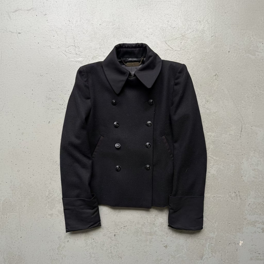 Alexander Mcqueen Double Breasted Wool Jacket (44)
