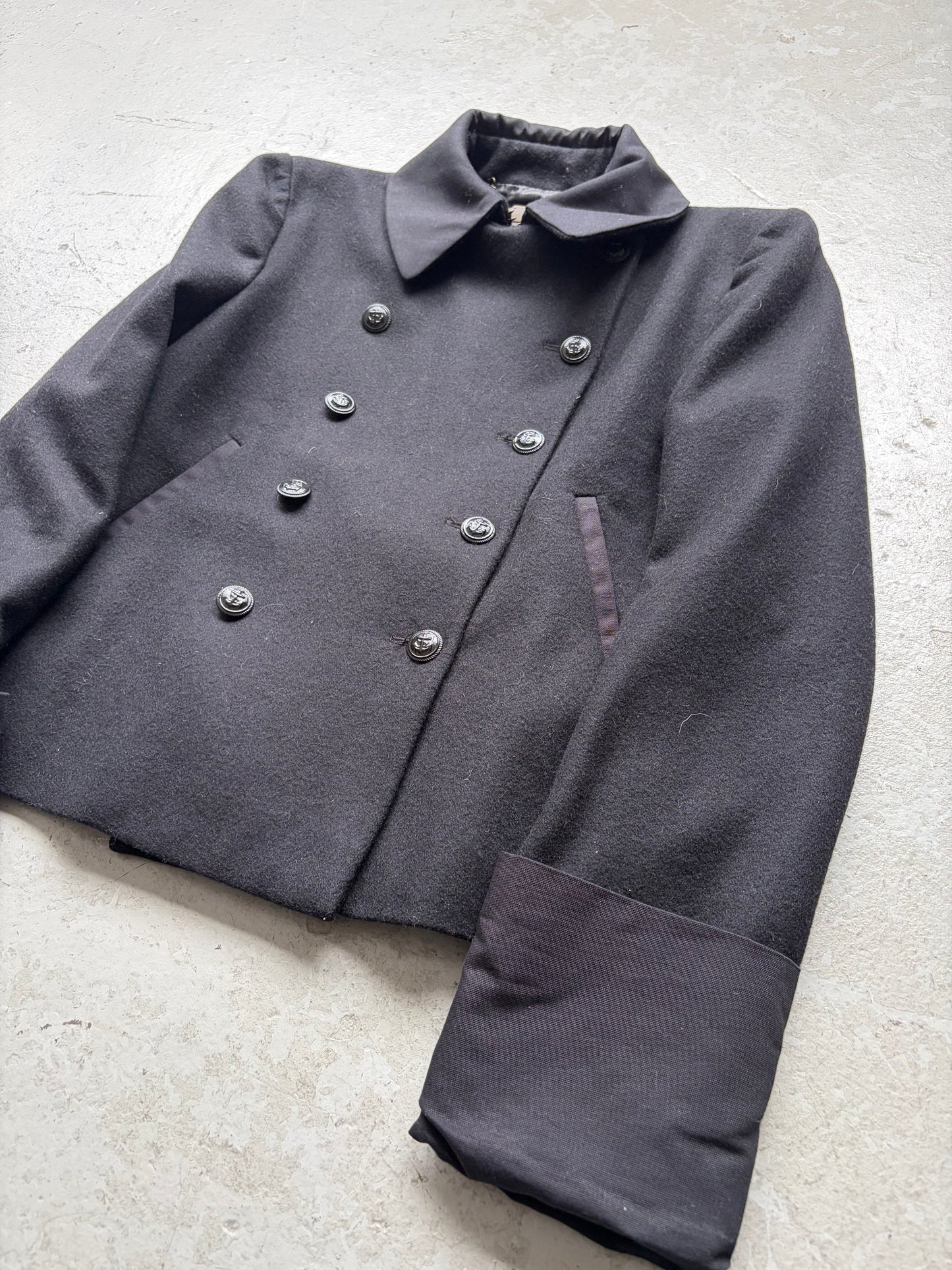 Alexander Mcqueen Double Breasted Wool Jacket (44)