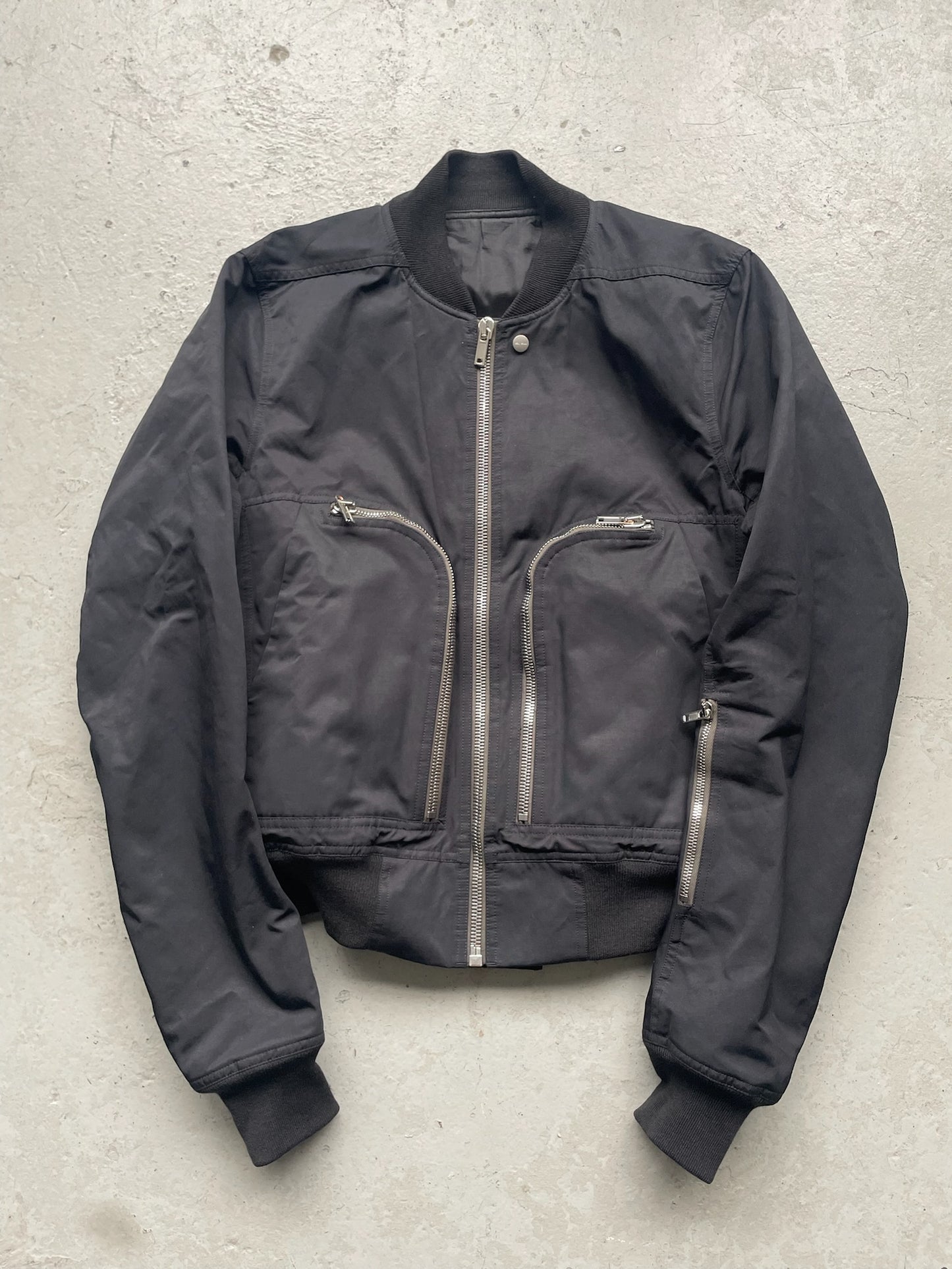 Rick Owens FW21 Black Bauhaus Bomber Jacket (48)