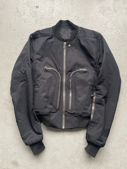 Rick Owens FW21 Black Bauhaus Bomber Jacket (48)