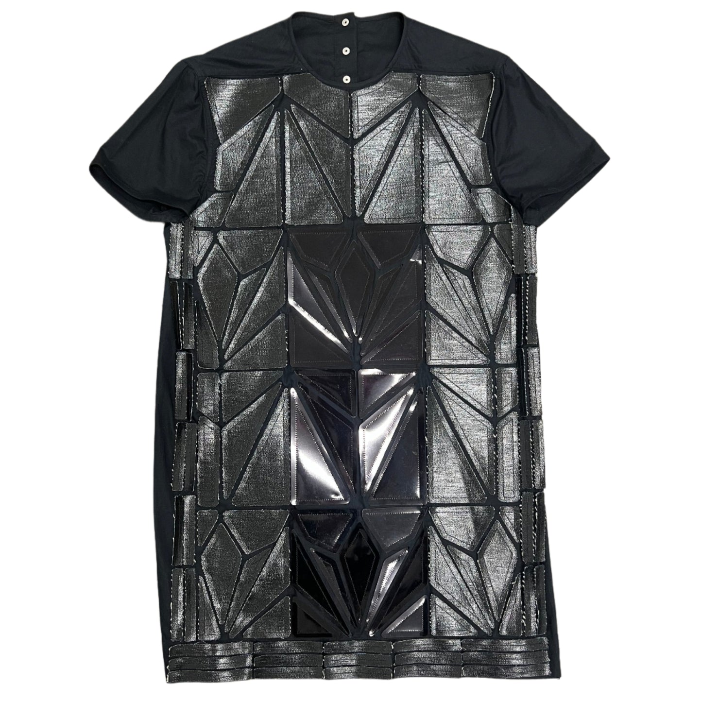 Rick Owens Mainline SS19 Babel Sequin Scale Armor Short Sleeve (S)
