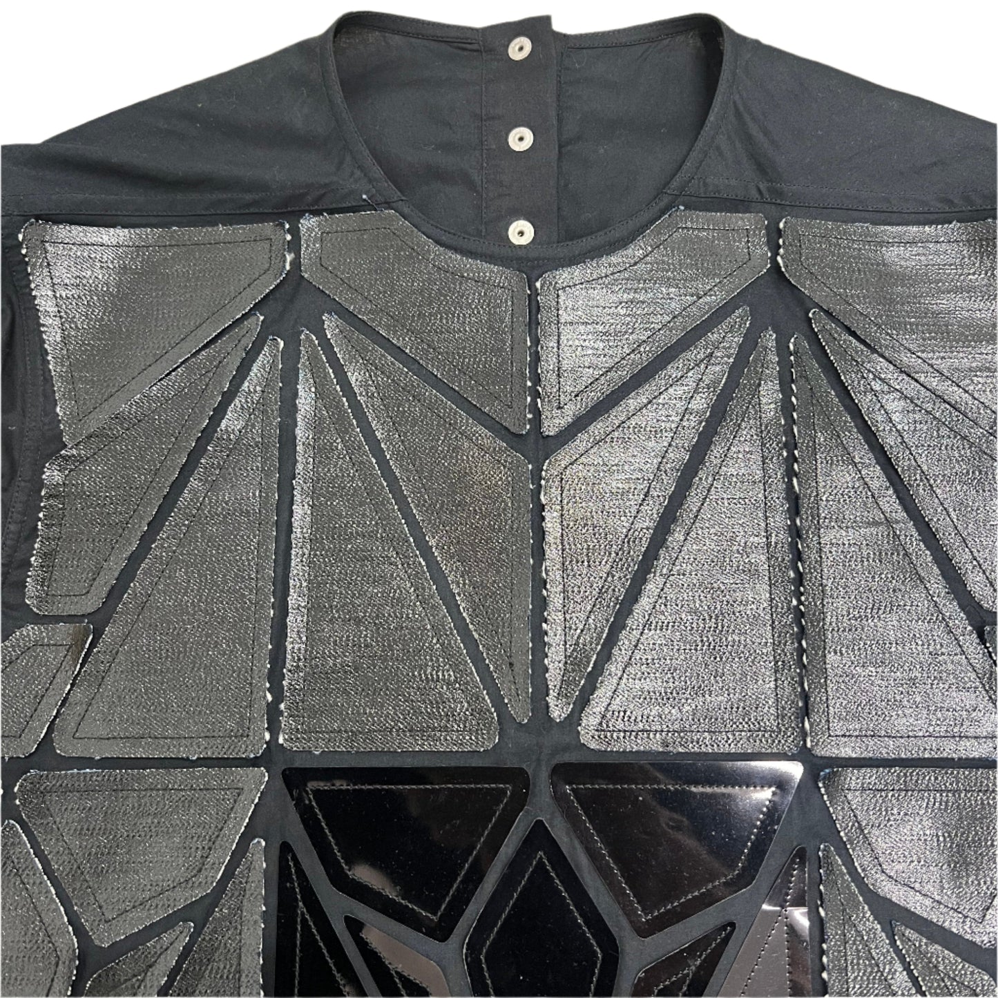 Rick Owens Mainline SS19 Babel Sequin Scale Armor Short Sleeve (S)
