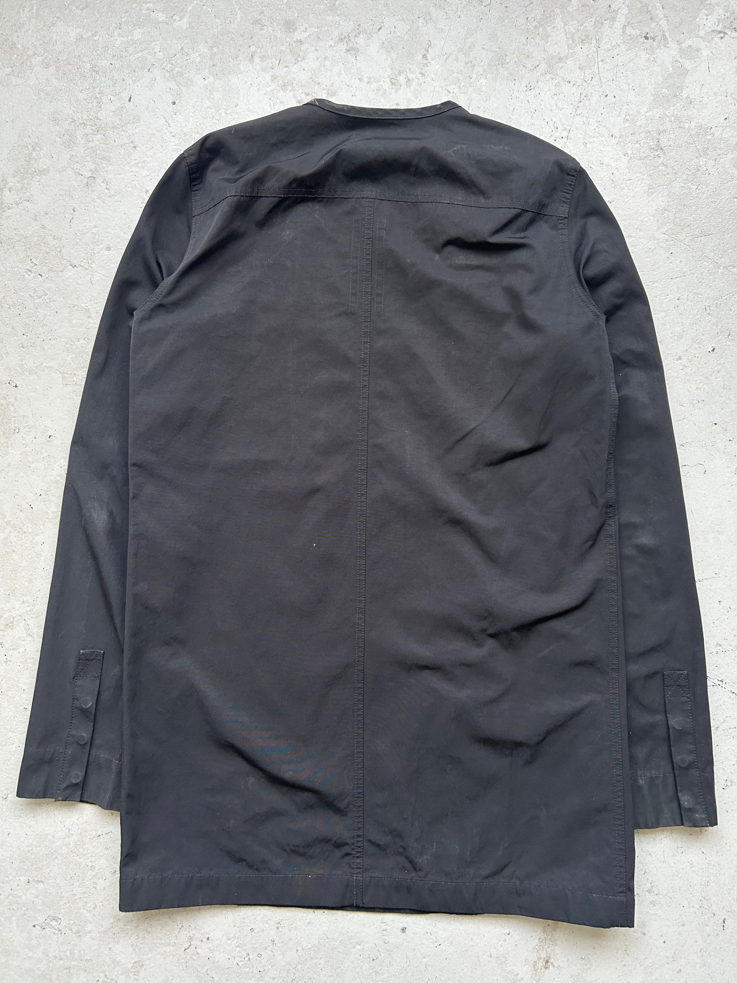 Rick Owens SS14 Vicious Runway Long Leather Detail Jacket (M)