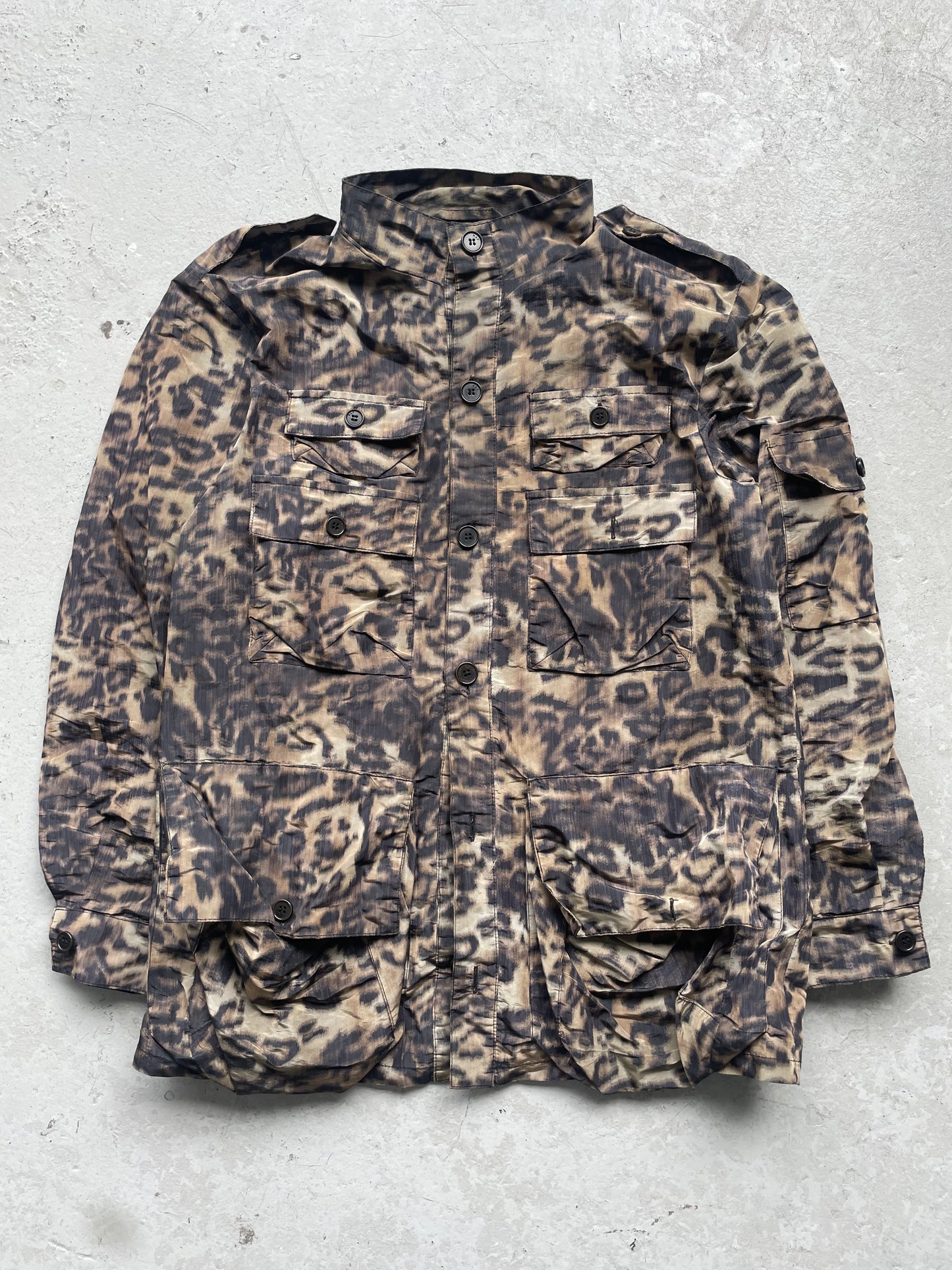 Raf by Raf Simons Cheetah Print Cargo Jacket (48)