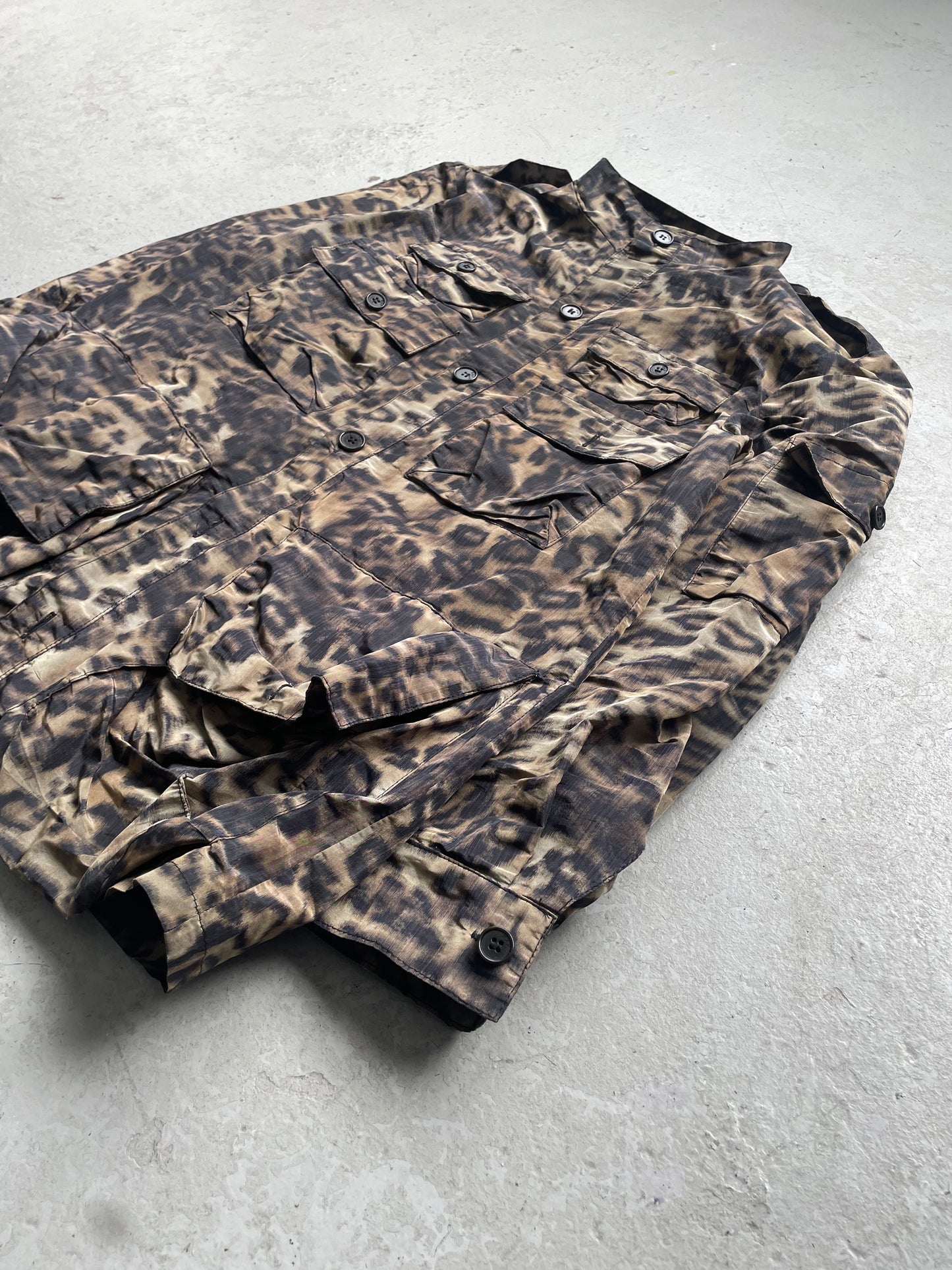 Raf by Raf Simons Cheetah Print Cargo Jacket (48)